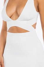 Amanda Cutout Midi Dress - White