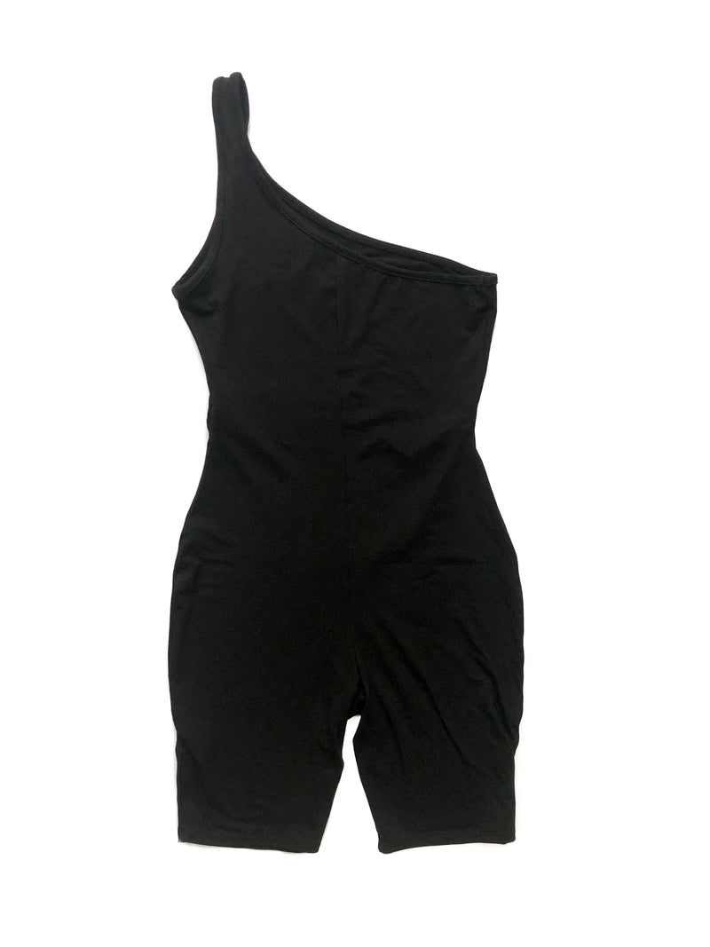 Eliza Cutout Short Jumpsuit - Black
