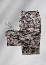 Amelia Midi Skirt - Zebra