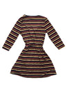 Kya Fit & Flare Knit Dress - Multi Stripe