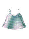 Madison Ribbed Cami Top - Green/White