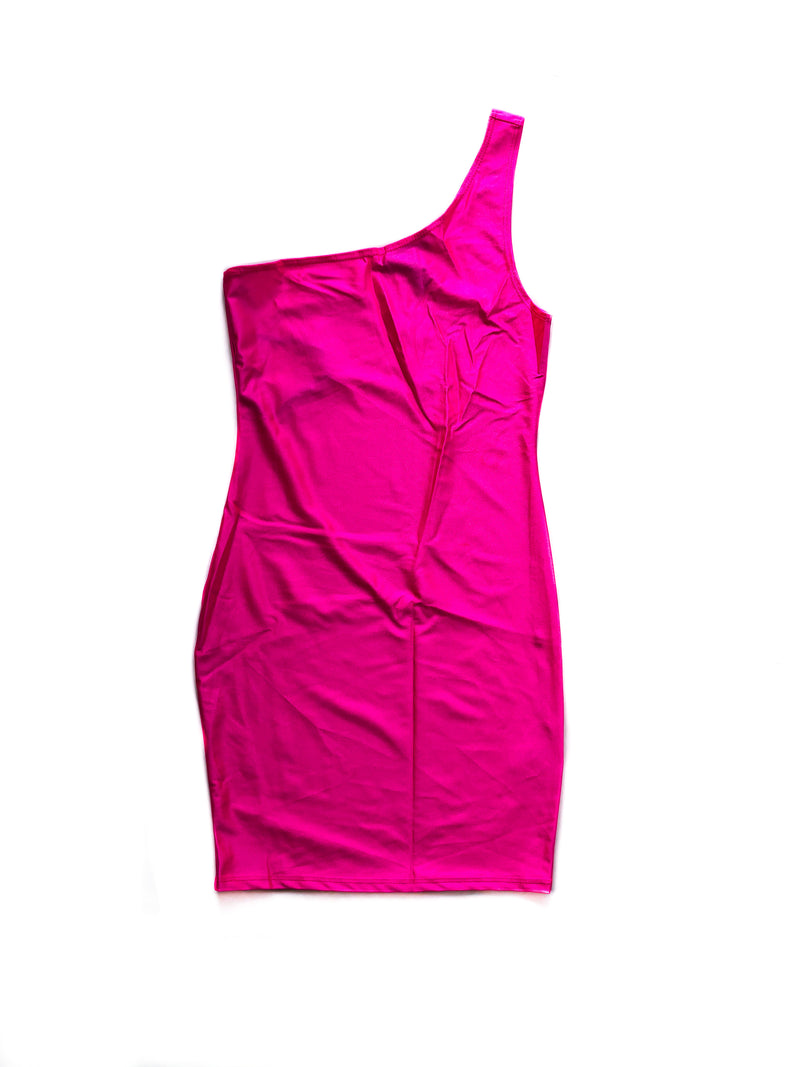 Vanessa Bodycon Mini Dress - Neon Pink