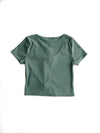 July Ribbed Front-Tie Top - Sage
