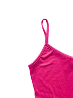 June One-Shoulder Bodysuit - Neon Pink