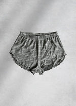 Thea Striped Lounge Shorts - Grey