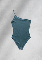 June One-Shoulder Bodysuit - Blue