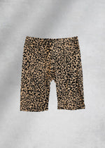 Spring Printed Biker Shorts - Leopard