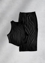 Tate Ribbed Knit Skirt - Black