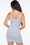 Kristen Jersey Bodycon Mini Dress - Grey