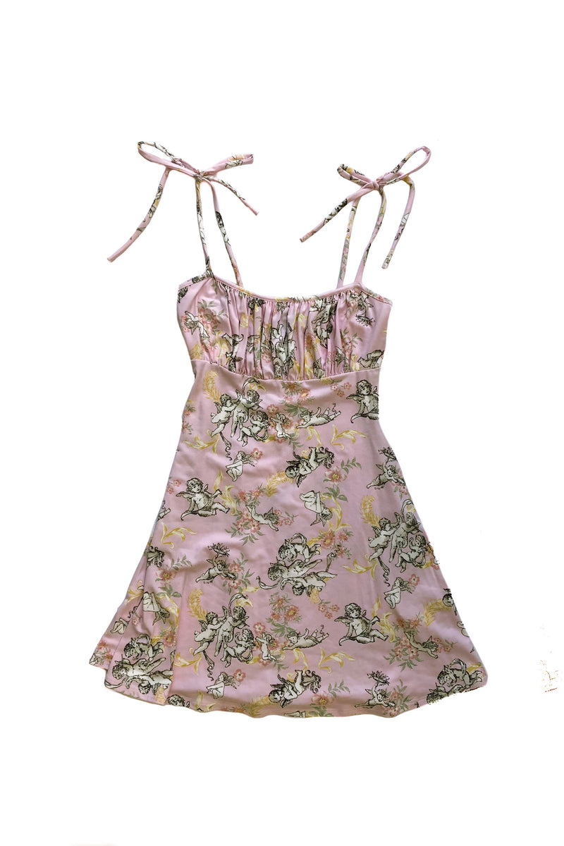 Donna Printed Mini Dress - Pink
