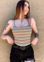 Paige Stripe Ribbed Knit Bodysuit